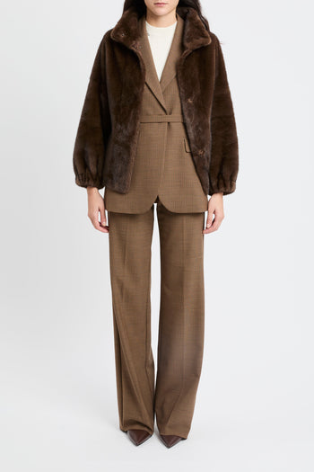 Ecopelliccia corta Bully con cintura removibile - 9