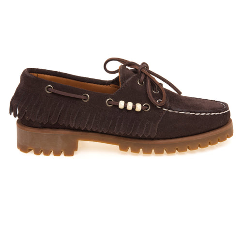 Scarpa Sebago Ranger in camoscio con frange