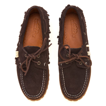Scarpa Sebago Ranger in camoscio con frange - 5