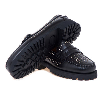 Mocassino Sebago Dan Studs in pelle spazzolata con suola carrarmato e borchie - 4