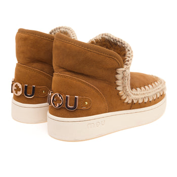 Stivaletto MOU New Eskimo Sneaker in camoscio con logo in metallo - 3