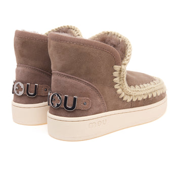 Stivaletto MOU New Eskimo Sneaker in camoscio con logo in metallo - 3