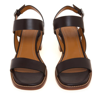 Sandalo Guglielmo Rotta in pelle a taglio vivo con tacco 60 mm - 5