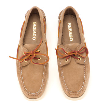 Mocassino da barca Sebago Portland artisan in camoscio - 5