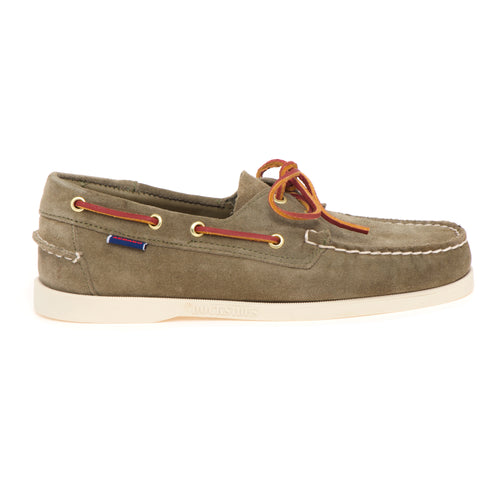 Mocassino da barca Sebago Portland artisan in camoscio