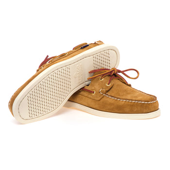 Mocassino da barca Sebago Portland artisan in camoscio - 4