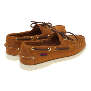 Mocassino da barca Sebago Portland Artisan Texas in nabuck anticato con suola in gomma - 3