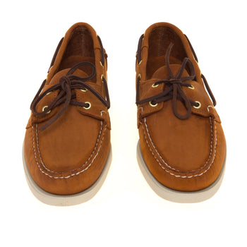 Mocassino da barca Sebago Portland Artisan Texas in nabuck anticato con suola in gomma - 5