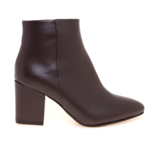 Tronchetto Anna F. in pelle con tacco 75 mm
