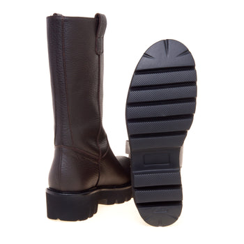 Stivaletto Anna F. in pelle martellata con suola in gomma - 4