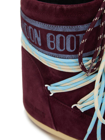 Stivale basso Moon Boot Icon Low in camoscio con doppio laccio - 3