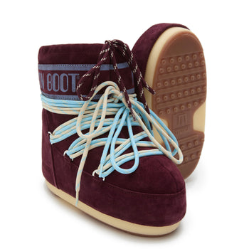 Stivale basso Moon Boot Icon Low in camoscio con doppio laccio - 4