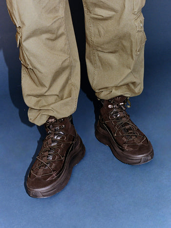 Sneaker Moon Boot MOON247 Xlace Mid in tessuto e camoscio - 5
