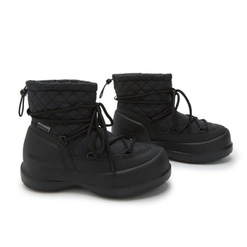 Stivaletto Moon Boot Mezzaluna Quilted High in tessuto - 4