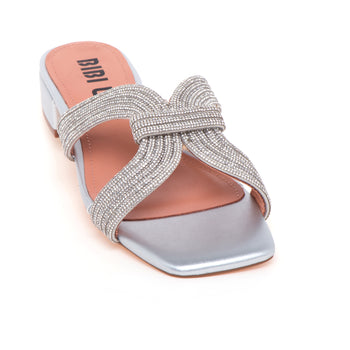 Ciabatta Bibi Lou in pelle con strass - 4