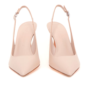 Sling-back Sergio Levantesi in pelle con tacco 8,5 cm - 5