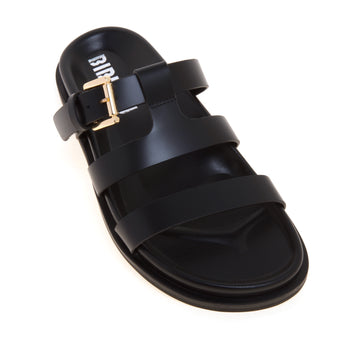 Sandalo flat Bibi Lou in pelle con fussbett e tirpla fascia - 4
