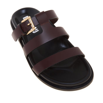 Sandalo flat Bibi Lou in pelle con fussbett e tirpla fascia - 4