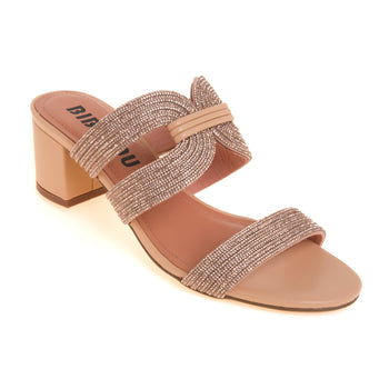 Sandalo Bibi Lou in ecopelle full strass con tacco 50 mm - 4