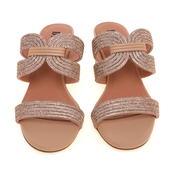 Sandalo Bibi Lou in ecopelle full strass con tacco 50 mm - 5