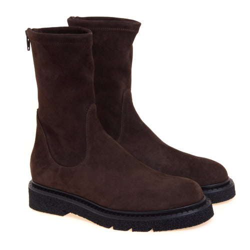 Polacco Guglielmo Rotta in camoscio con gambale stretch - 2