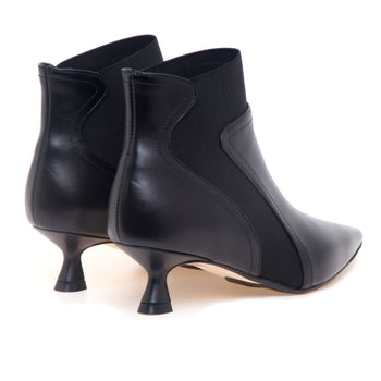 Tronchetto Anna F. in pelle con gambale elasticizzato e tacco 50 mm - 3