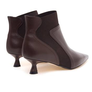 Tronchetto Anna F. in pelle con gambale elasticizzato e tacco 50 mm - 3