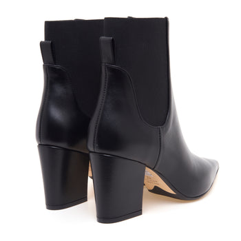 Tronchetto Anna F. in pelle con elastici laterali e tacco 75 mm - 3