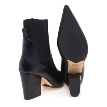 Tronchetto Anna F. in pelle con elastici laterali e tacco 75 mm - 4