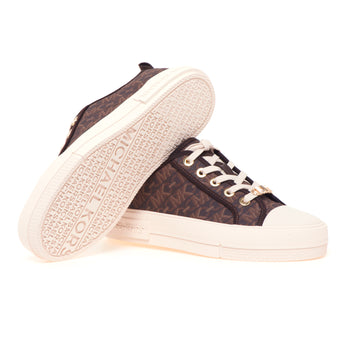 Sneaker Michael Kors "Evy Lace Up" in tessuto logato - 4