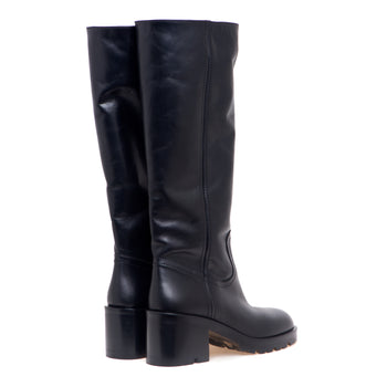 Stivale tubolare Strategia in pelle con tacco 60 mm - 3