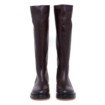 Stivale casual Strategia in pelle con suola in gomma - 5