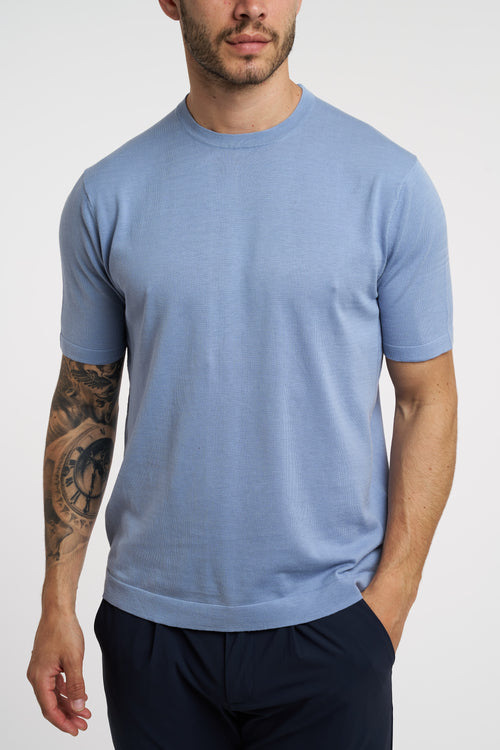T-shirt People Of Shibuya in filato misto cotone,lino e seta