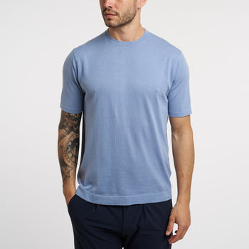 T-shirt People Of Shibuya in filato misto cotone,lino e seta - 6