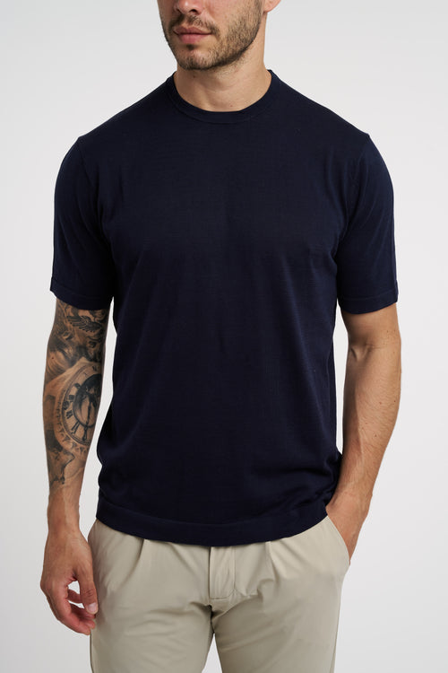 T-shirt People Of Shibuya in filato misto cotone,lino e seta