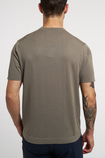 T-shirt People Of Shibuya in filato misto cotone,lino e seta - 4