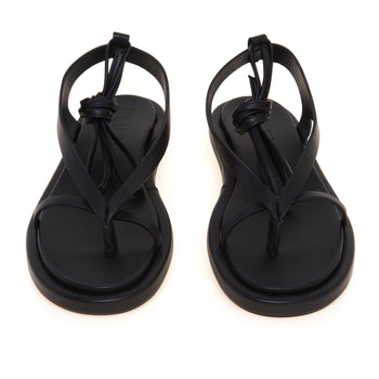 Sandalo flat Poeve con infradito e allacciatura a schiava - 5
