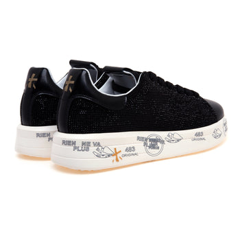 Sneaker Premiata Belle in camoscio full-strass - 3