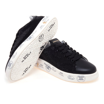 Sneaker Premiata Belle in camoscio full-strass - 4
