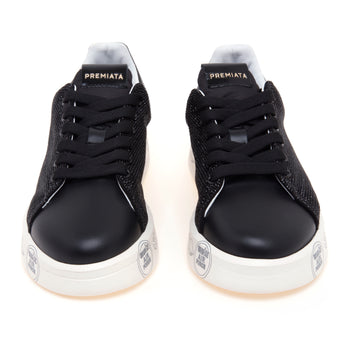 Sneaker Premiata Belle in camoscio full-strass - 5