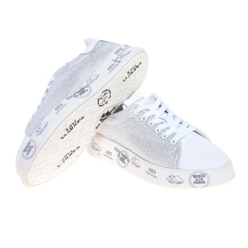 Sneaker Premiata Belle in pelle con strass - 4
