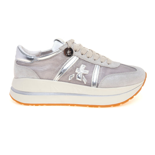 Sneaker Premiata Bethcoin in camoscio e tessuto retinato