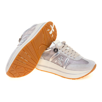 Sneaker Premiata Bethcoin in camoscio e tessuto retinato - 4