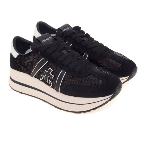 Sneaker Premiata Bethcoin in camoscio con paillettes - 2