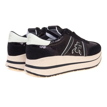 Sneaker Premiata Bethcoin in camoscio con paillettes - 3