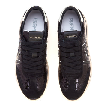 Sneaker Premiata Bethcoin in camoscio con paillettes - 5