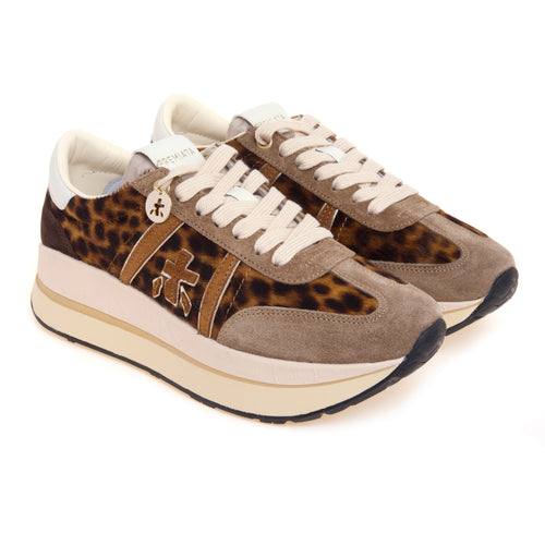 Sneaker Premiata Bethcoin in camoscio e tessuto maculato - 2