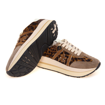 Sneaker Premiata Bethcoin in camoscio e tessuto maculato - 4