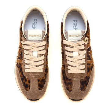 Sneaker Premiata Bethcoin in camoscio e tessuto maculato - 5