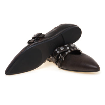 Ballerina a punta ASH Britney in pelle anticata - 4